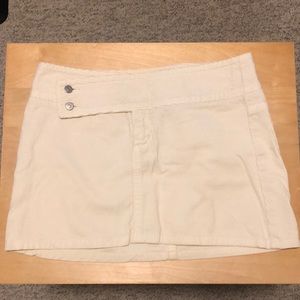 SISLEY corduroy mini skirt cream/off-white US size 4